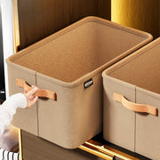 Fabric Storage Bins with Handles Stackable Home Organization Containers