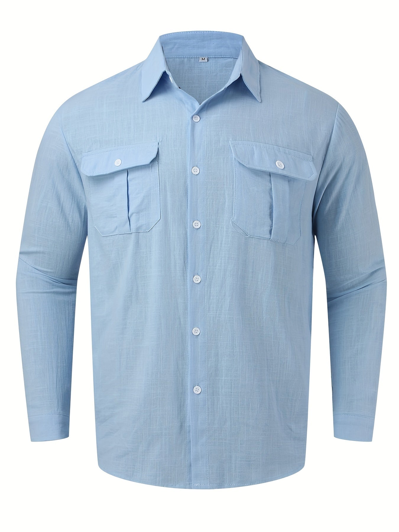 Yoz va kuz uchun oddiy rangdagi erkaklar uzun qo'lqopli paxta ko'ylagi, tasodifiy va zamonaviy kiyimlar uchun yoki sovg'a sifatida mukammal.