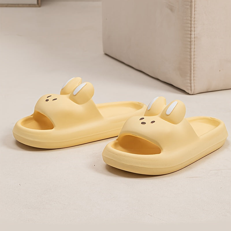 Ayollar uchun EVA Bunny Slides tormozsiz, engil hammom poyabzali