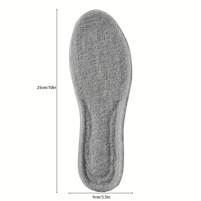 Unisex qish fleece EVA ichki oyoq kiyimlari shok-absorbent issiq poyabzal