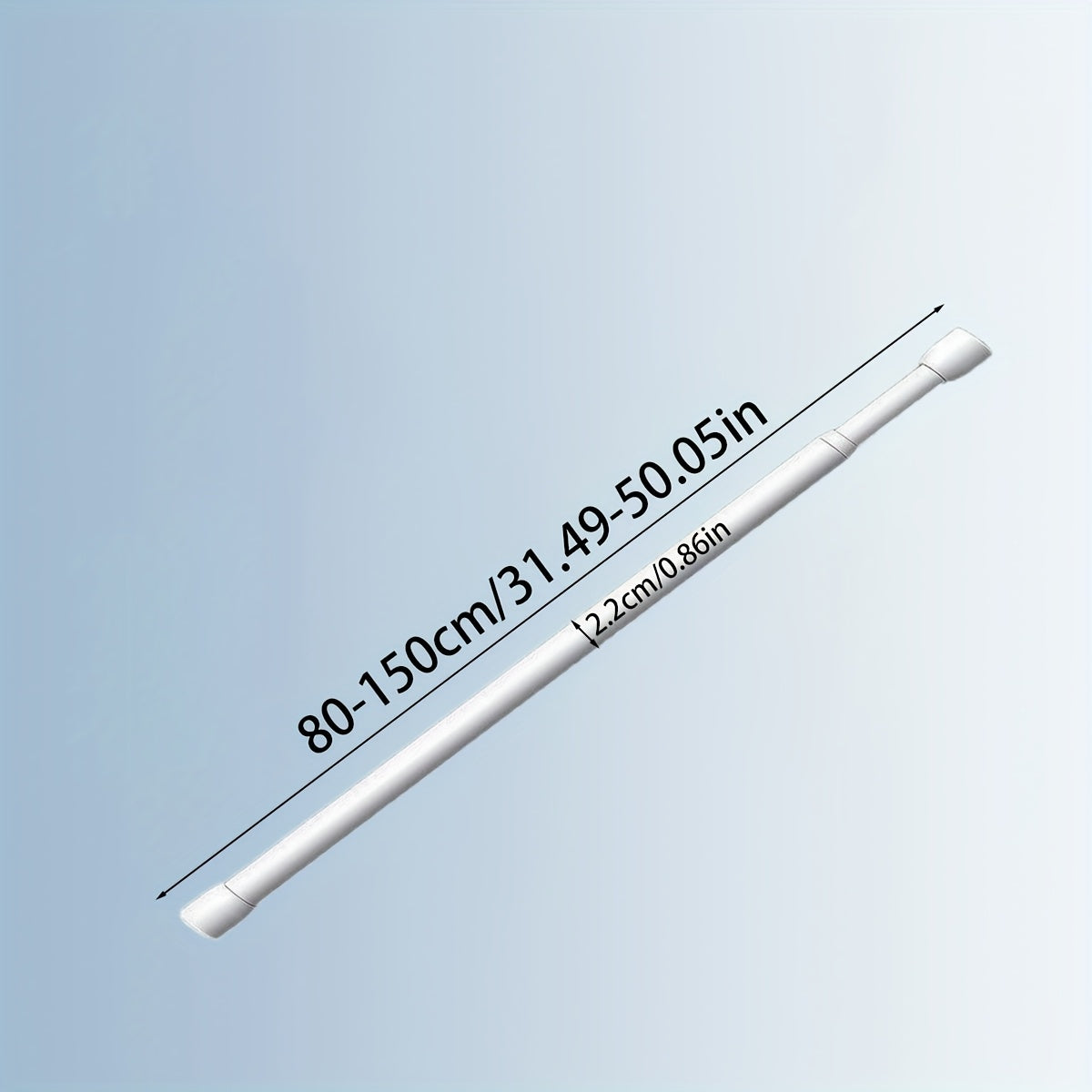 Adjustable Tension Curtain Rod Extendable No-Drill Bathroom Kitchen Window Sill Living Room