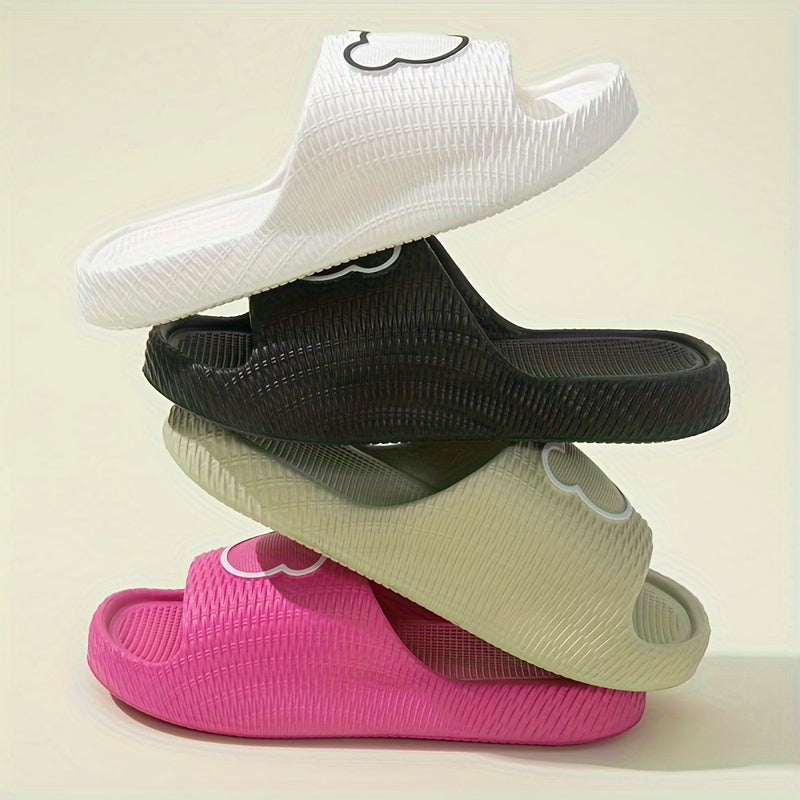 Women’s Cartoon Bear EVA Slides Non-Slip Thick Sole Indoor Outdoor Flip Flops