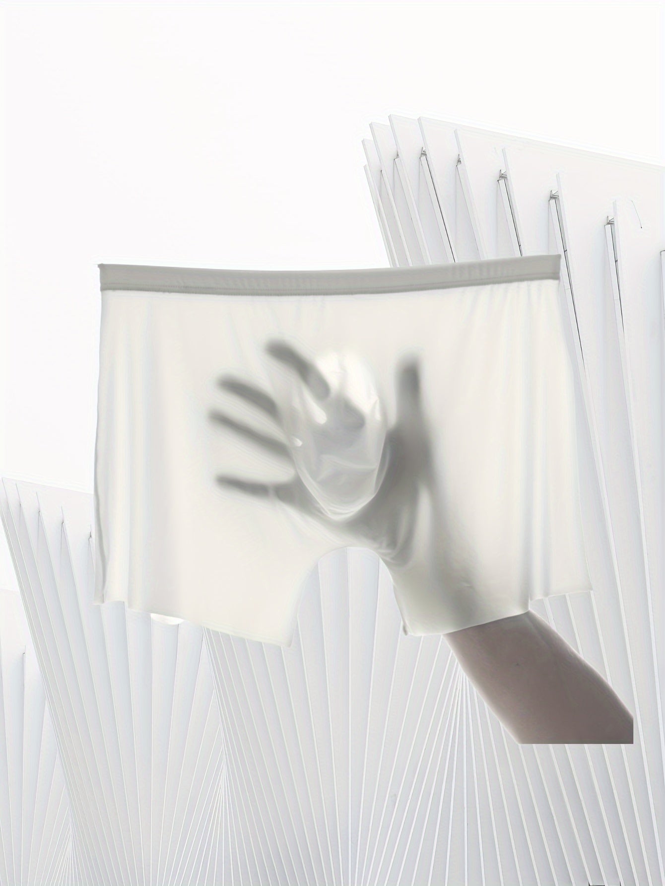 Men's Thin Underwear Spring Summer Breathable 3D Space Capsule Design