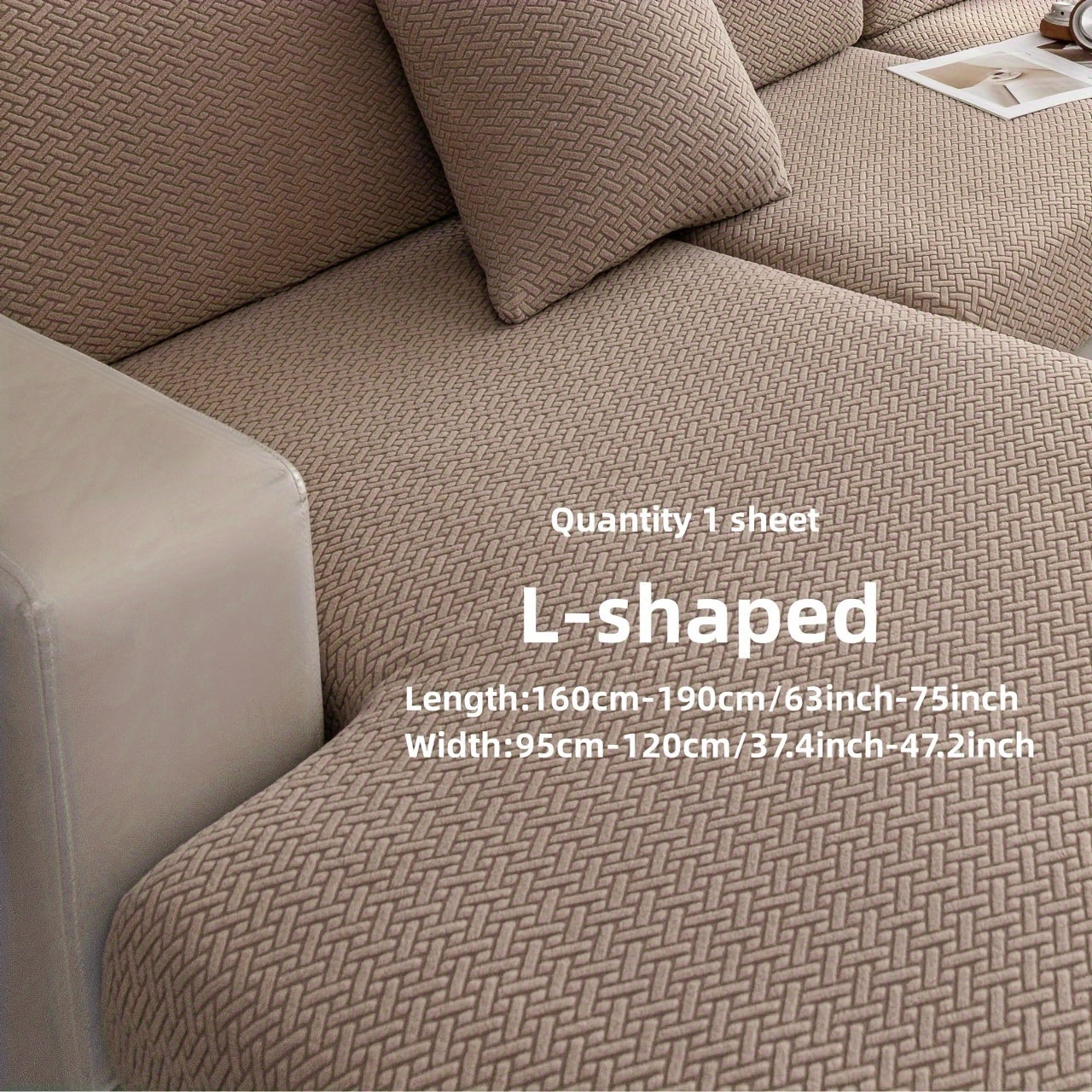 Checkered Polar Fleece Sofa Cover Universal Fit Machine Washable Multi-Purpose