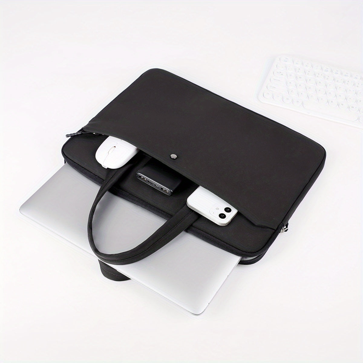 Large Capacity Waterproof Nylon Laptop Bag for Office School and Travel