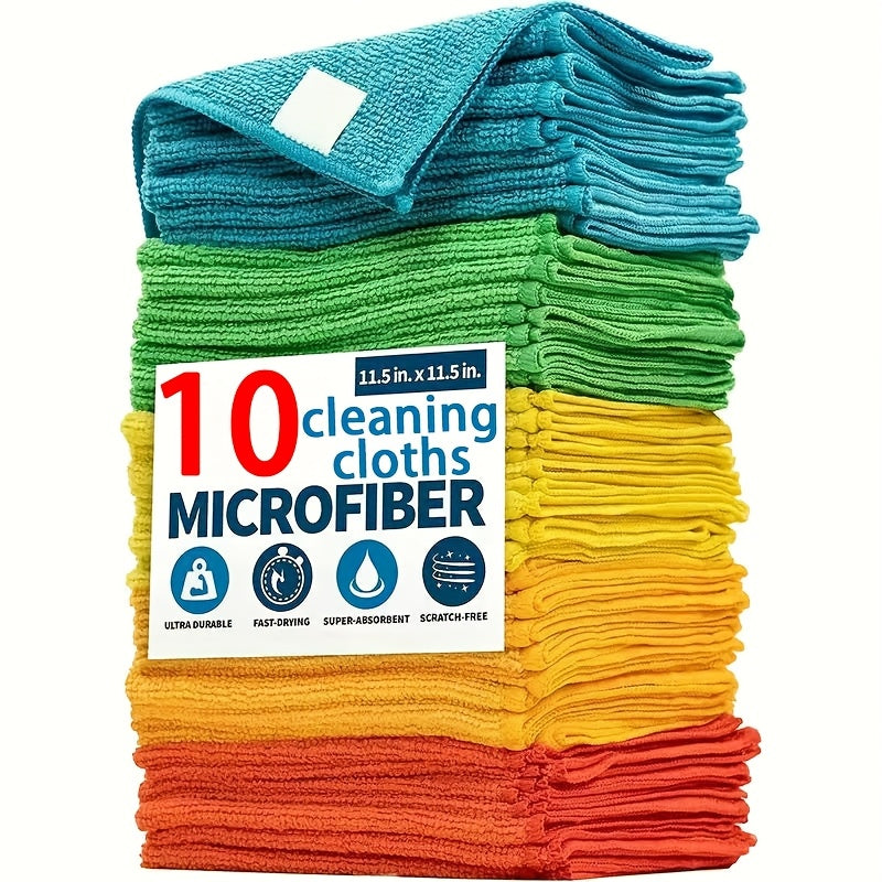 Reusable Microfiber Cleaning Cloths Pack of 50 Multi-Color Household Kitchen Car