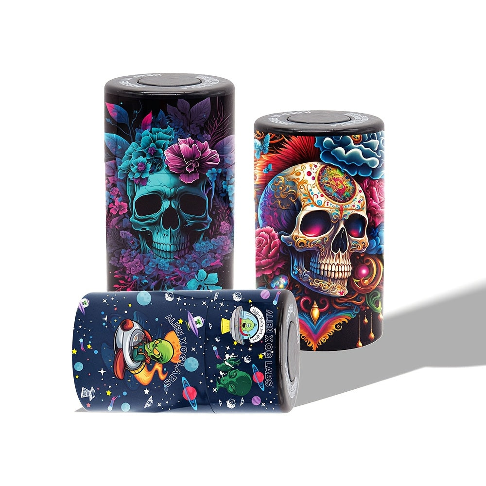 Havo o'tkazmaydigan, hidni o'tkazmaydigan saqlash bankasi sigaretlar va asosiy narsalar uchun portativ vakuum yoping