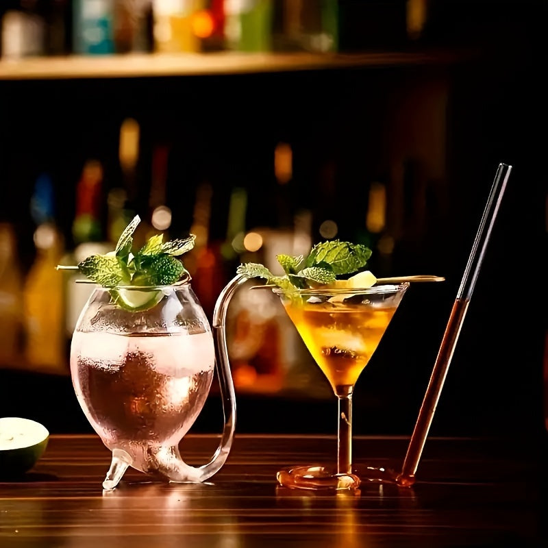 Vampire Wine Glasses with Built-In Straw for Cocktails Juice and Wine Perfect for Parties Camping and Gifts