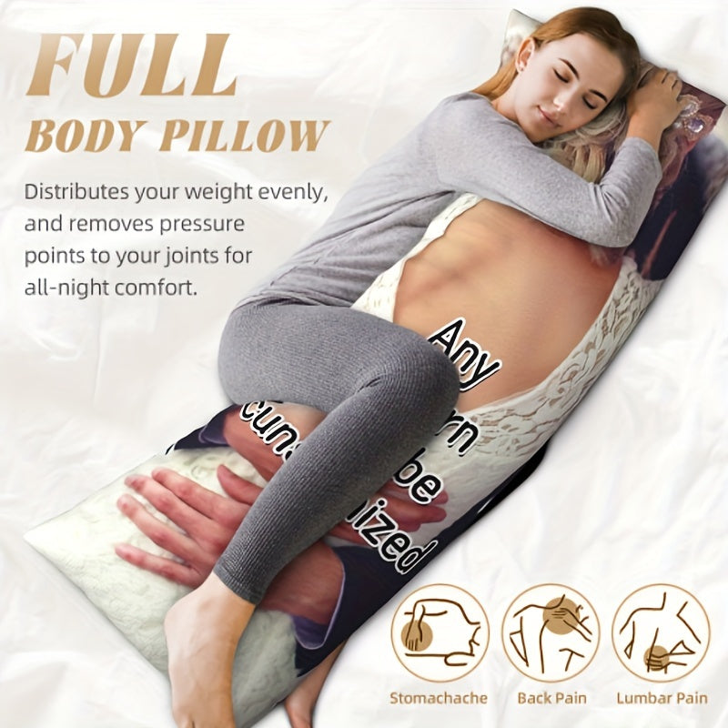 Personalized Double-Sided Plush Body Pillowcase 20x54 Custom Memory Gift