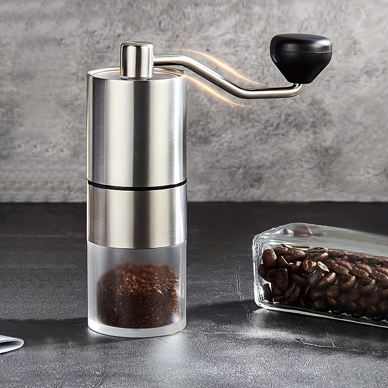 Manual Stainless Steel Coffee Grinder Conical Burr for Travel Camping Office