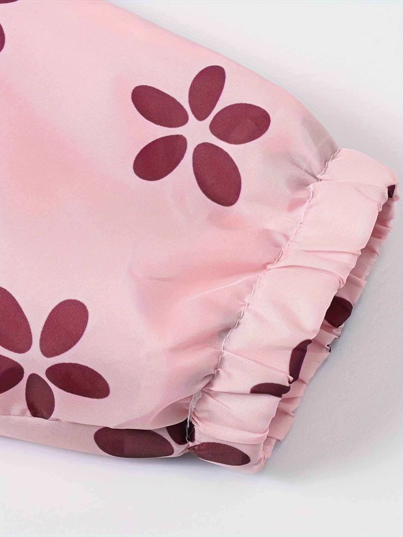 Girls' Cartoon Flower Print Hooded Zipper Jacket with Pockets for Girls 12 and Under