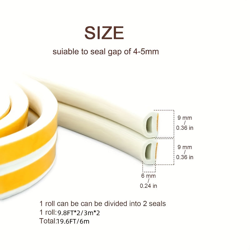 5.97m Ob-havo sharoitiga chidamli rezina eshik va deraza yopiqlari uchun yopishqoq izolyatsiya lentasi