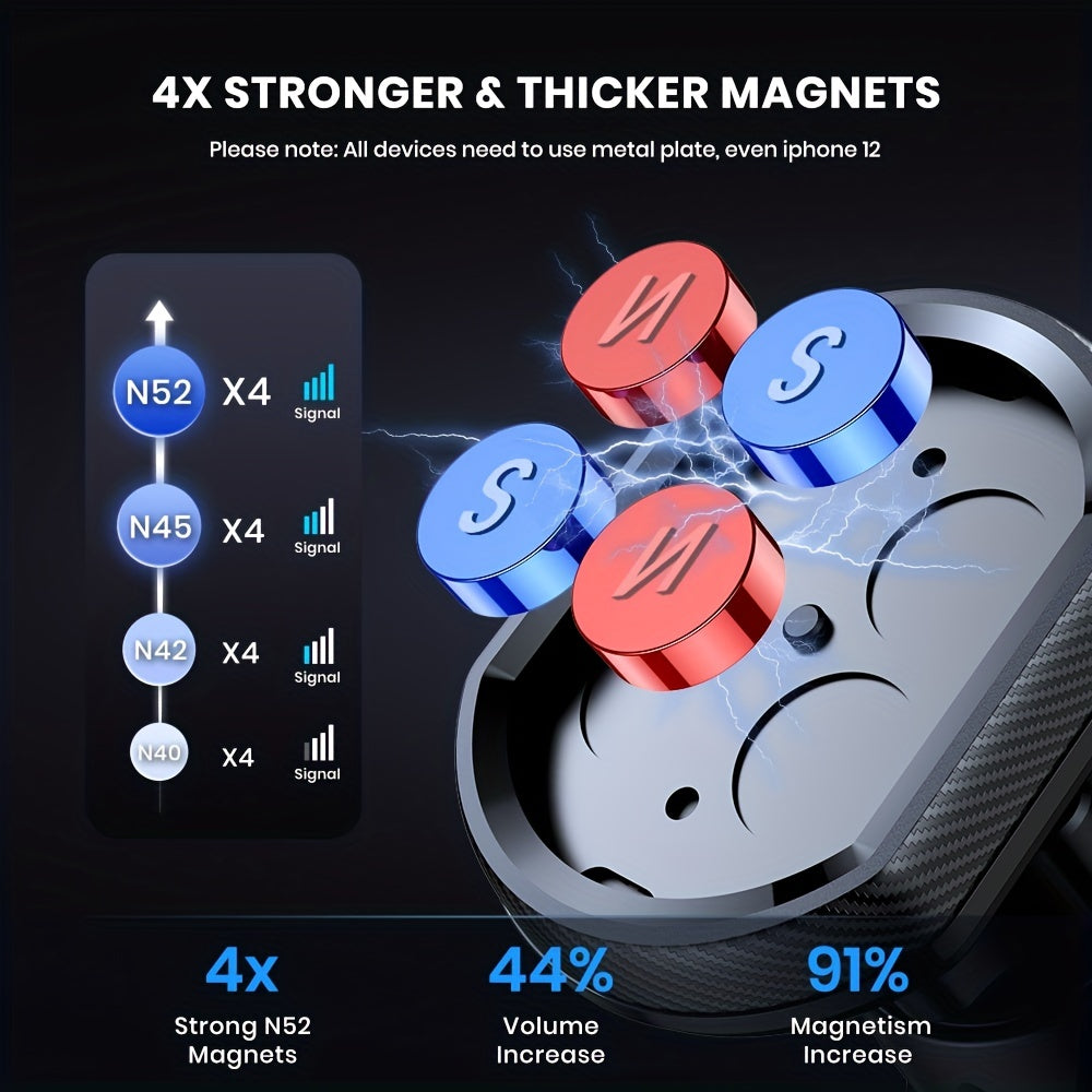Magnetic Car Phone Holder Dashboard and Air Vent Mount for All Phones