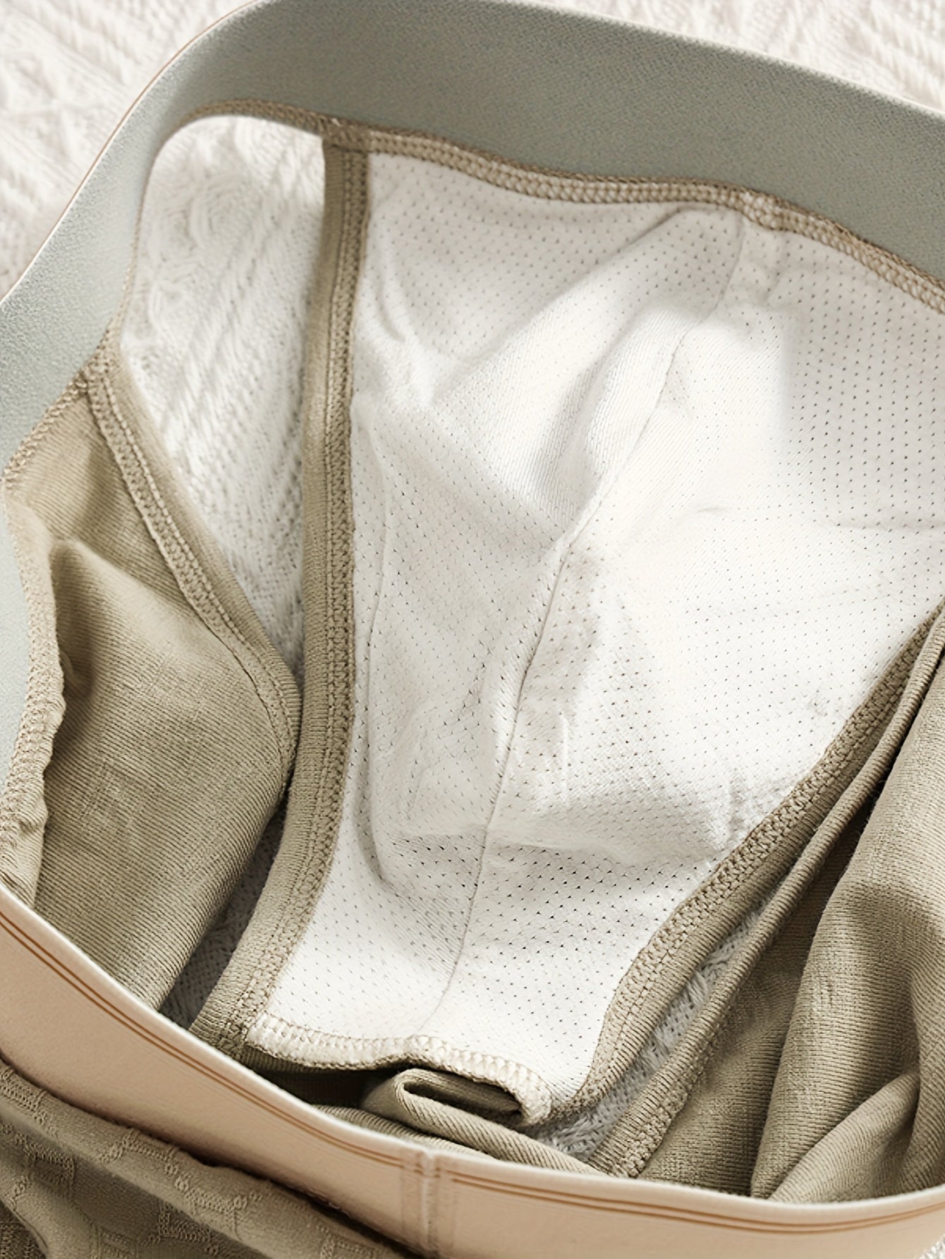 3 ta erkaklar uchun hashamatli paxta ichki kiyim, yuqori oyoq va cho'ziluvchan, qulay dizayn, sport va kundalik kiyim uchun mos.