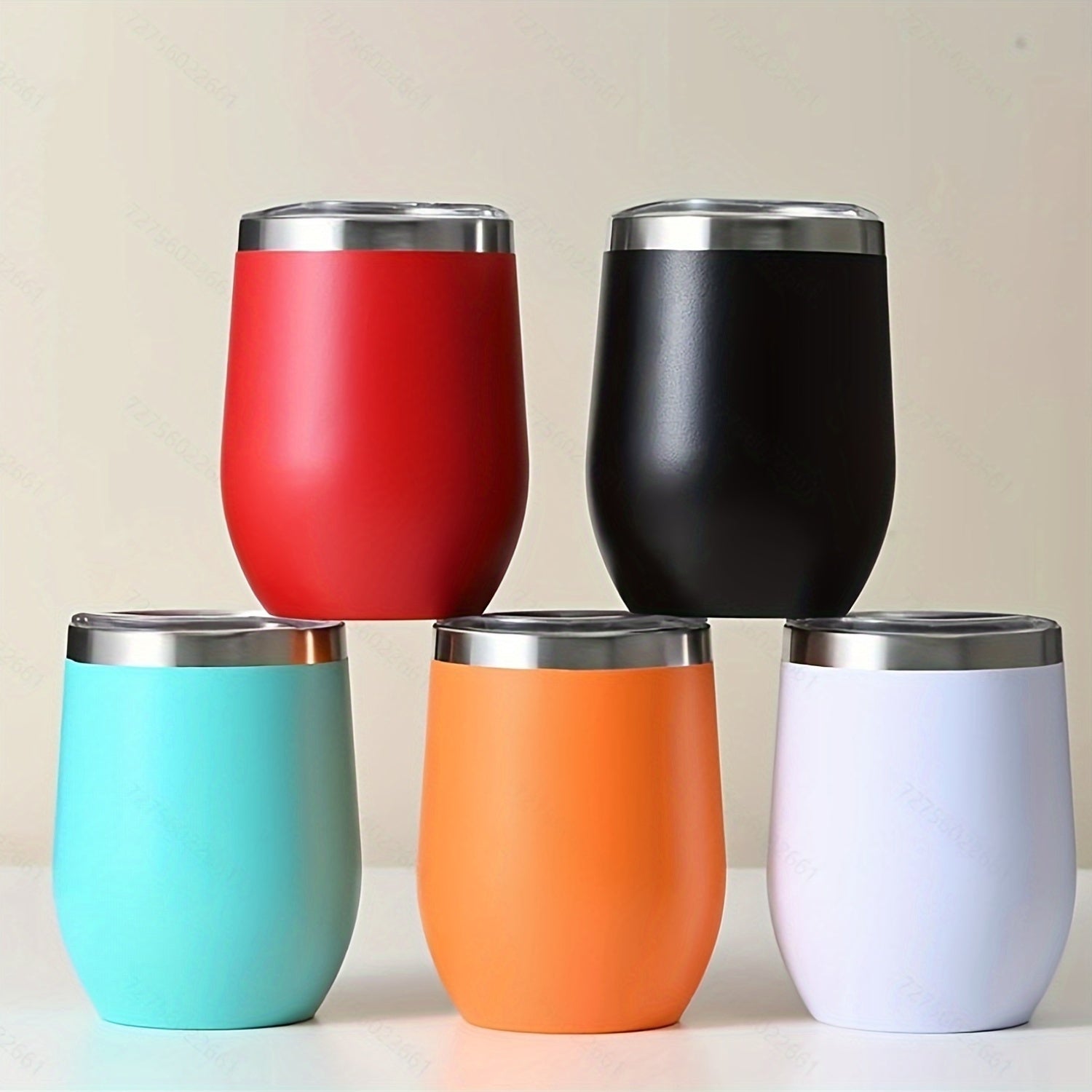 12oz Double Wall Vacuum Insulated Stainless Steel Coffee Mug with Push Lid Recyclable