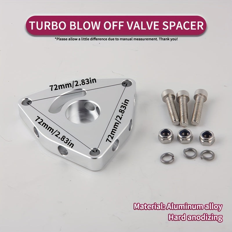 Aluminum Alloy Blow Off Valve Spacer for Car Turbo Engines in Red Blue Black Silver