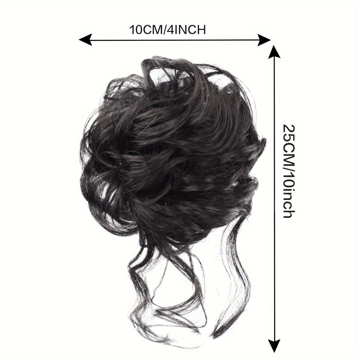 Women's Messy Curly Claw Clip Hair Bun Synthetic Hairpiece for All Occasions