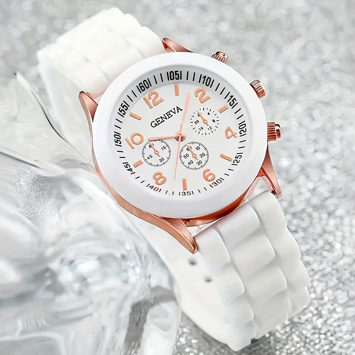 Set de reloj de cuarzo para pareja de 4 piezas con collar magnético de amor colorido, correa suave, regalo para San Valentín