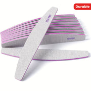 2pcs Nail Files and Buffers, 100/180 Grit, Durable Sandpaper for Manicure
