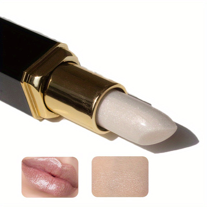 Bálsamo labial hidratante a prueba de agua para mujer, de larga duración, con brillo rosa