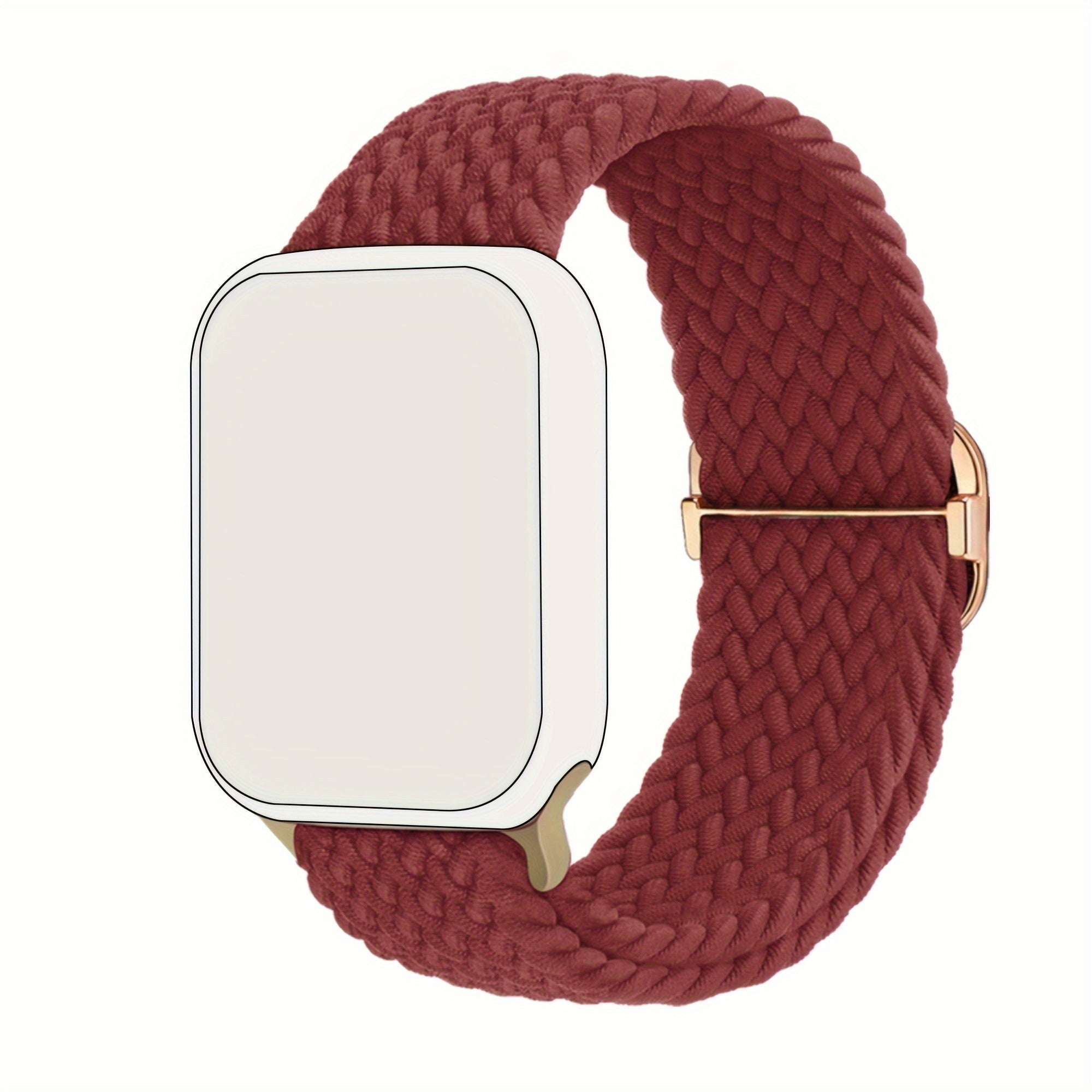 Correa de reloj inteligente trenzada de nylon elástica multicolor para IWatch