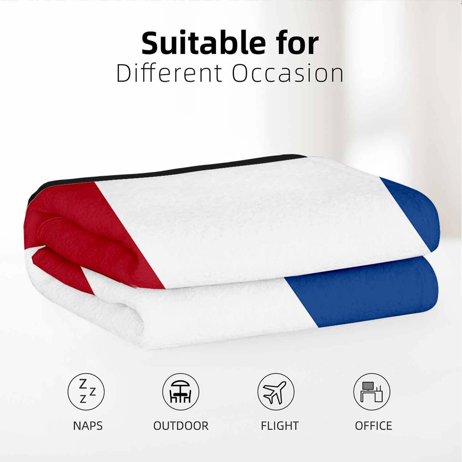 Dutch Flag Flannel Blanket Modern Design Vibrant Print Cozy Comfortable for Home or Office