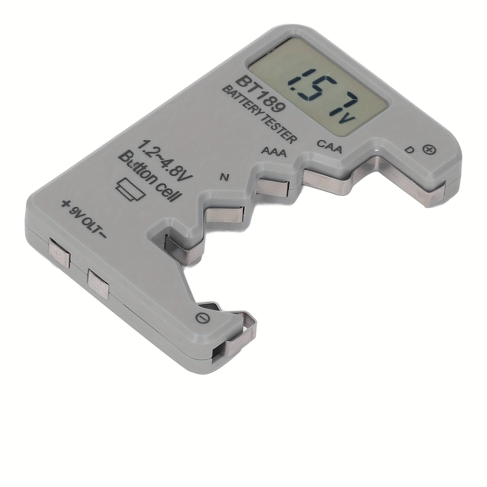 LCD displeyli raqamli batareya tekshirgich AA AAA 9V 1.5V batareyalar uchun