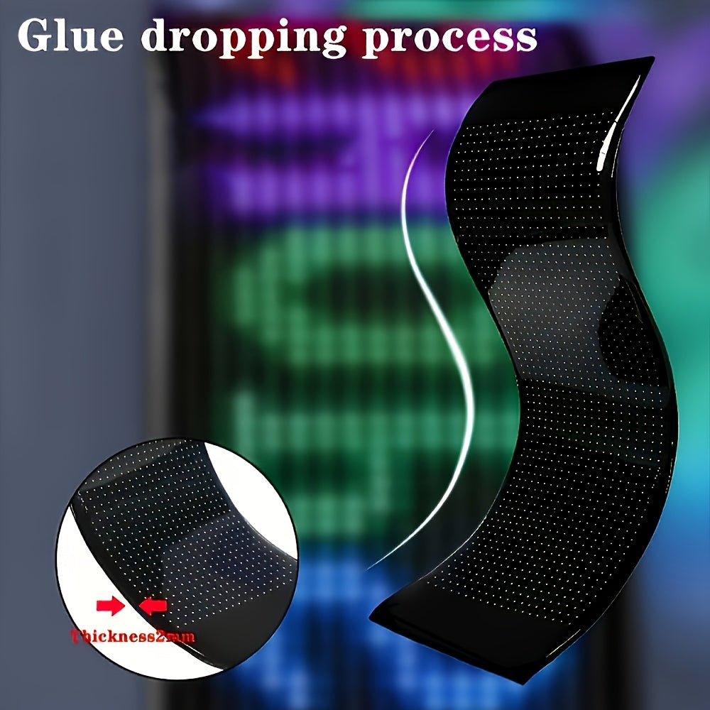 Programmable LED Smart Night Light with DIY Text Animation Wall Mount Desktop Decoration