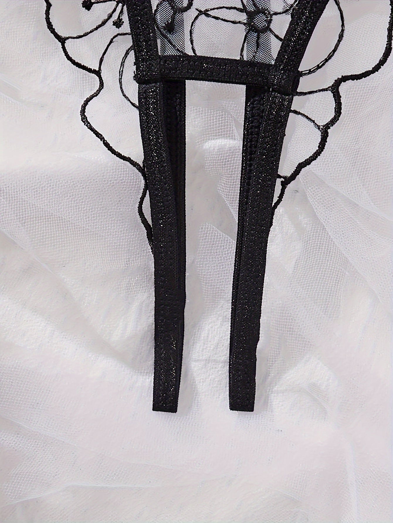 Women's Lace Satin Sexy Lingerie Set for Nightwear and Intimate Wear