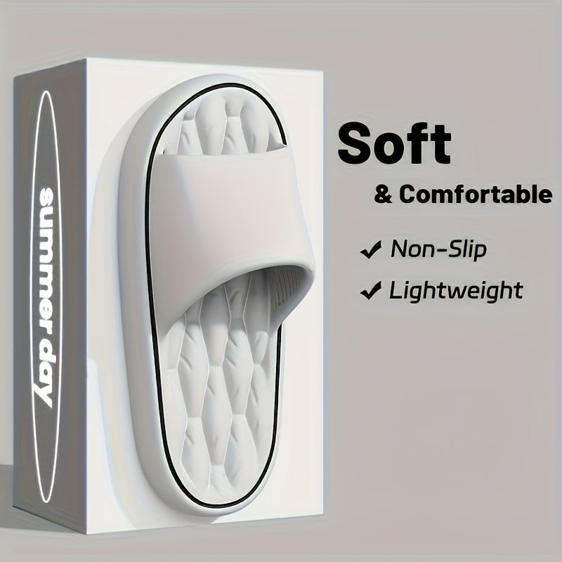 Women's EVA Slip-On Slippers Non-Slip Cushioned Indoor Outdoor Beige Black White