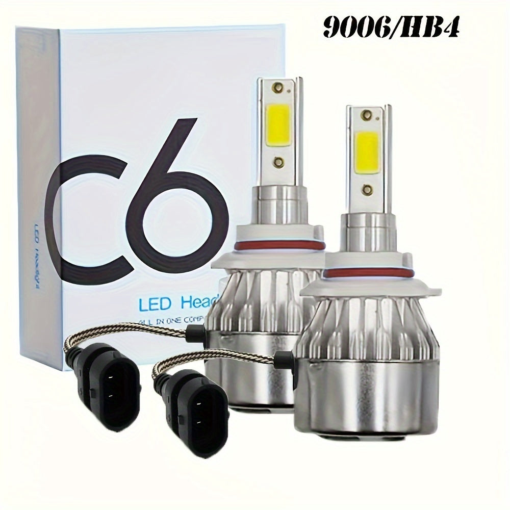 2 ta LED avtomobil faralari H7 H4 H8 H9 H11 6000K 3000 Lumen Metal