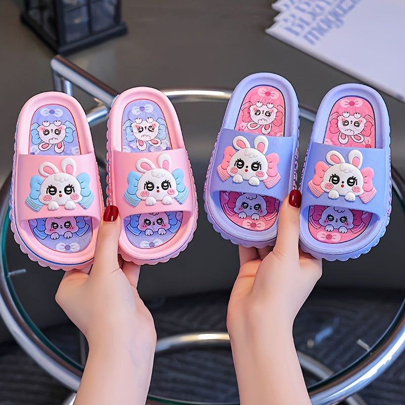 Kids' PVC Bunny Slippers Non-Slip Indoor Outdoor Comfortable for Boys and Girls
