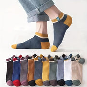 Men's No-Show Socks 10 Pairs Breathable Anti-Odor Sweat-Absorbent Lightweight
