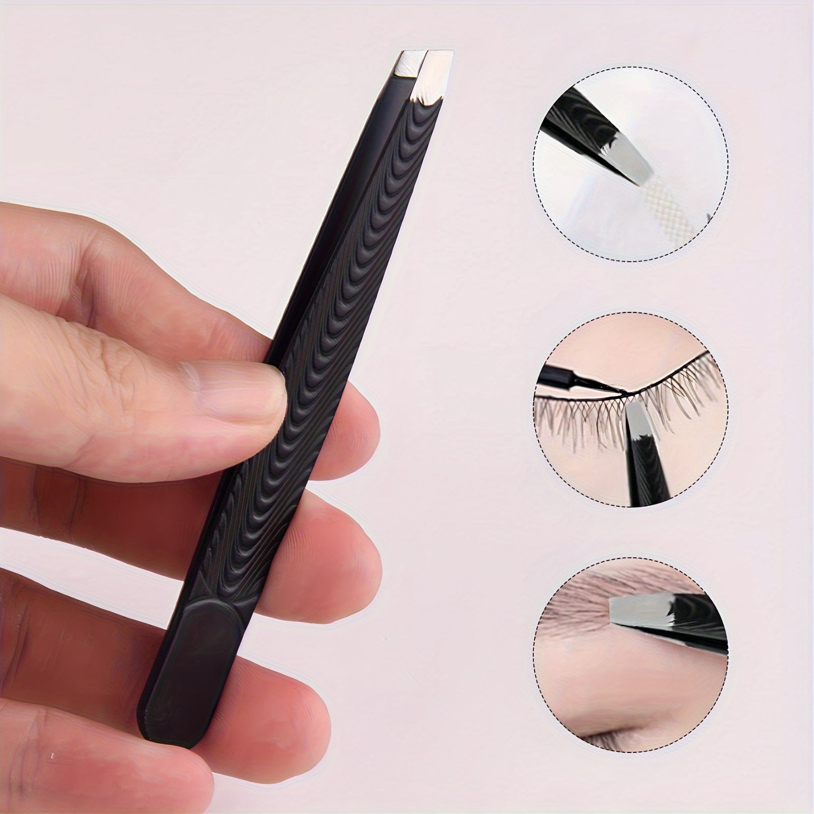 Women's Stainless Steel Tweezers for Eyebrows and Lashes Hypoallergenic