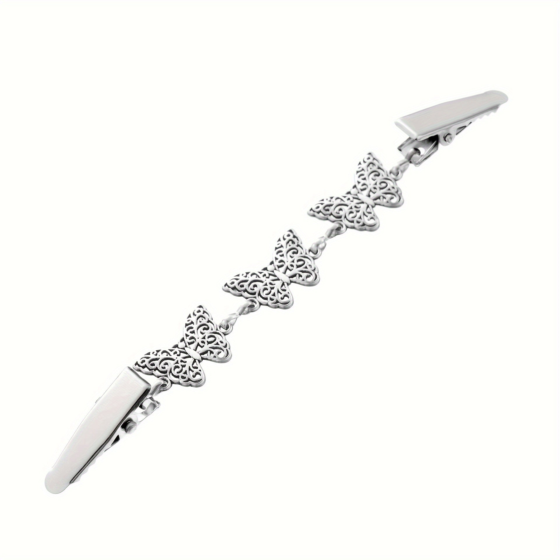 4 ta zamonaviy shal bukle to'plami, vintage ipak sharf kliplari, sviter klipi aksessuarlar