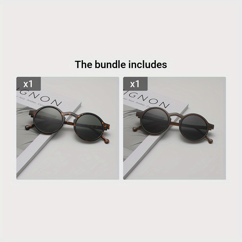 Ayollar uchun kichik oynali retro vintaj dumaloq ramkali ko‘zoynaklar