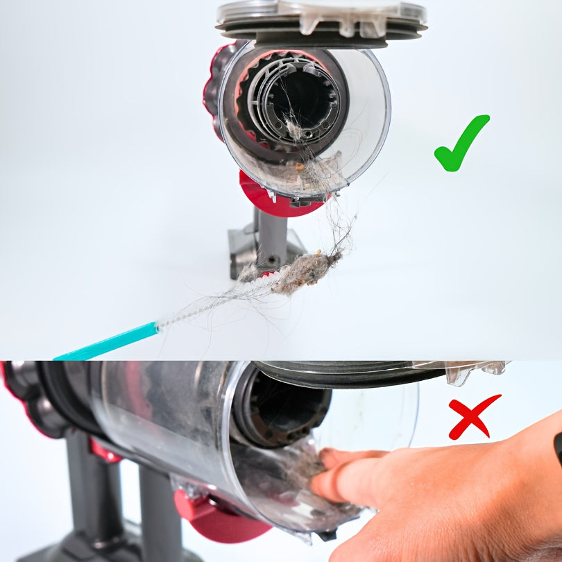 Naylon qirralar bilan changyutgich cho'tkasi to'plami, zanglamaydigan po'lat tutqich bilan, 12/20 dona