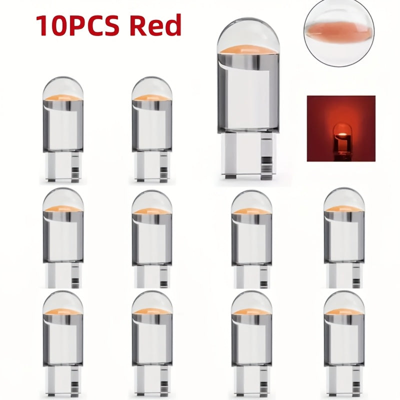 Lámparas LED de interior, pack de 10 en 7 colores para vehículos, fácil de instalar
