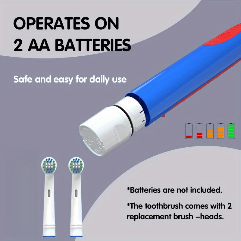 Kattalar uchun elektr tish cho'tkasi 60000 RPM Sariq Ko'k 2 ta almashtiriladigan boshlar
