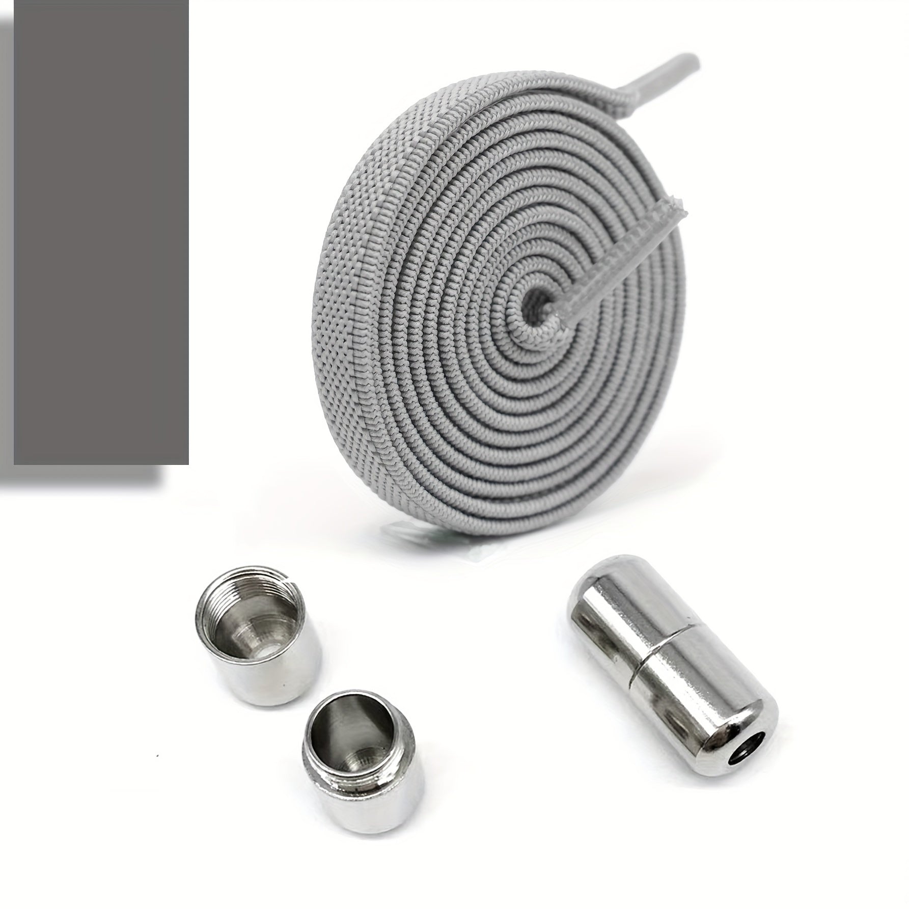 Elastic No-Tie Shoe Laces for Adults with Golden Capsule Buttons