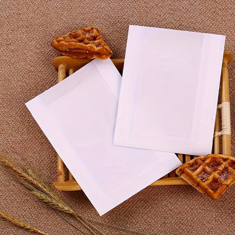 Bir martalik oziq-ovqat qadoqlash sumkallari 20/50 dona, yog'ga chidamli, olib ketish va oshxona uchun