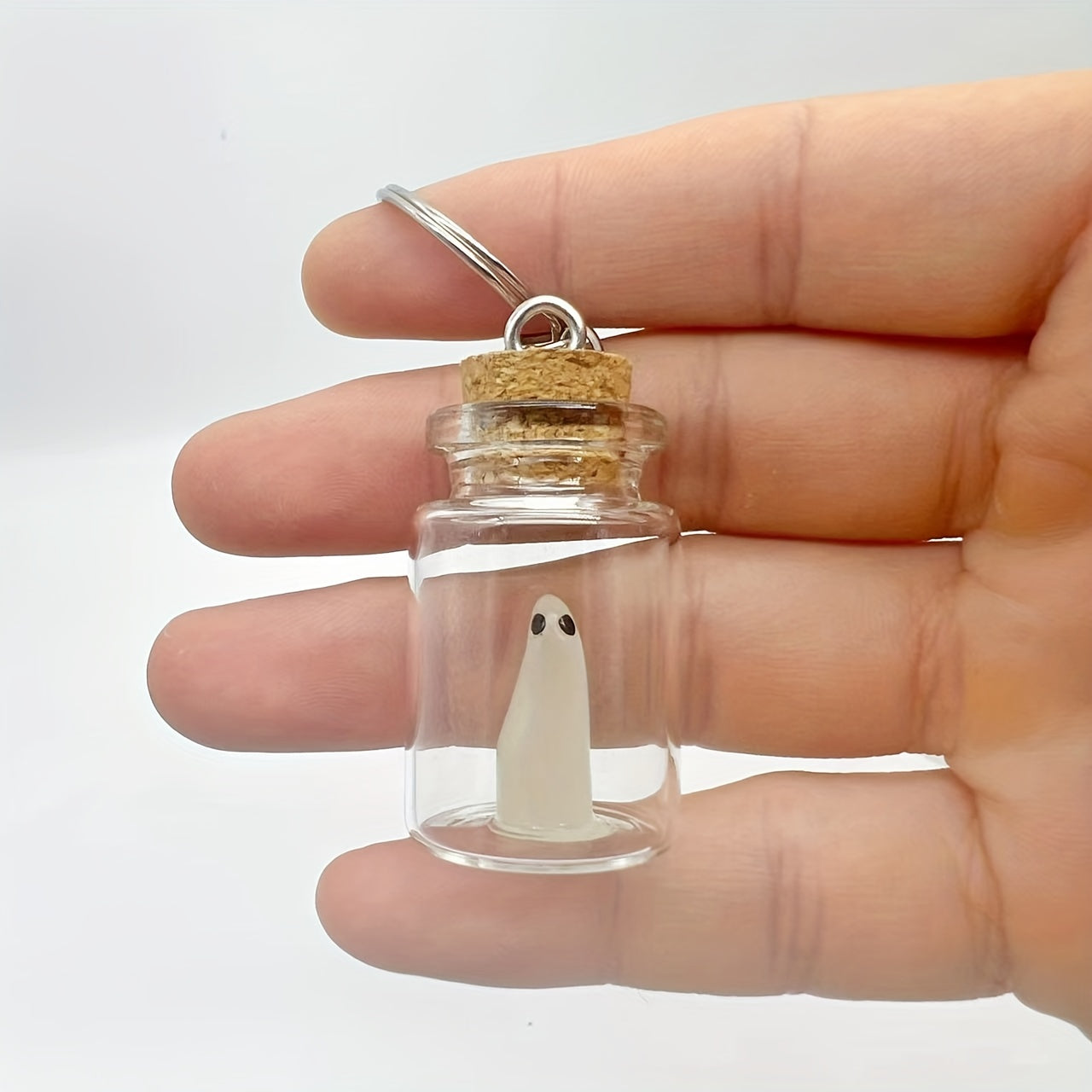 Luminous Ghost Keychain for Men Halloween Christmas Gothic Alternative Gift