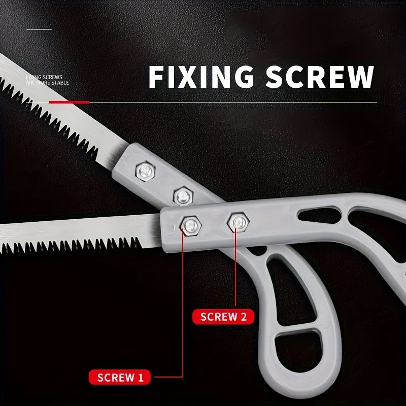 Sierra de mano pequeña para jardinería y tala con hoja de dientes finos