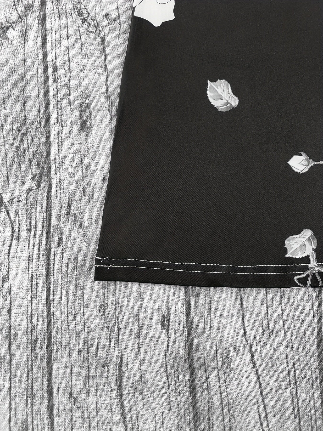 Юбка с цветочным принтом большого размера, высокая талия, эластичный материал, всеover принт, лето