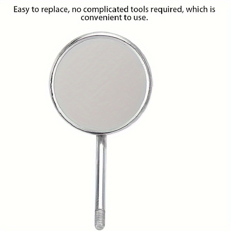10pcs Stainless Steel Dental Mouth Mirrors for Accurate Visualization in Tight Spaces