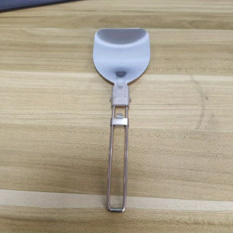 Stainless Steel Spatula for Outdoor Cooking, Camping, BBQs, and Travel