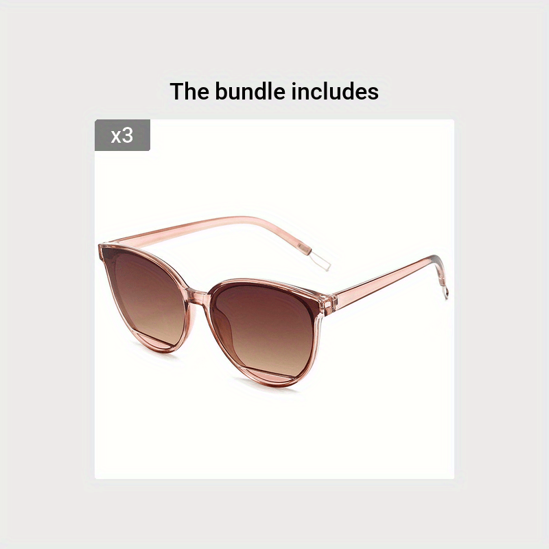 Unisex Cat Eye Sunglasses with Gradient Lenses, Casual Hollow Earpieces