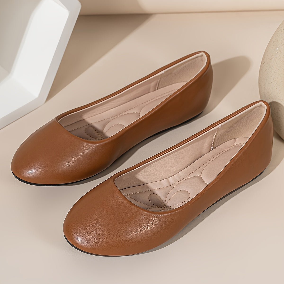 Zapatillas de ballet para mujer transpirables, slip-on, para todas las estaciones, ligeras