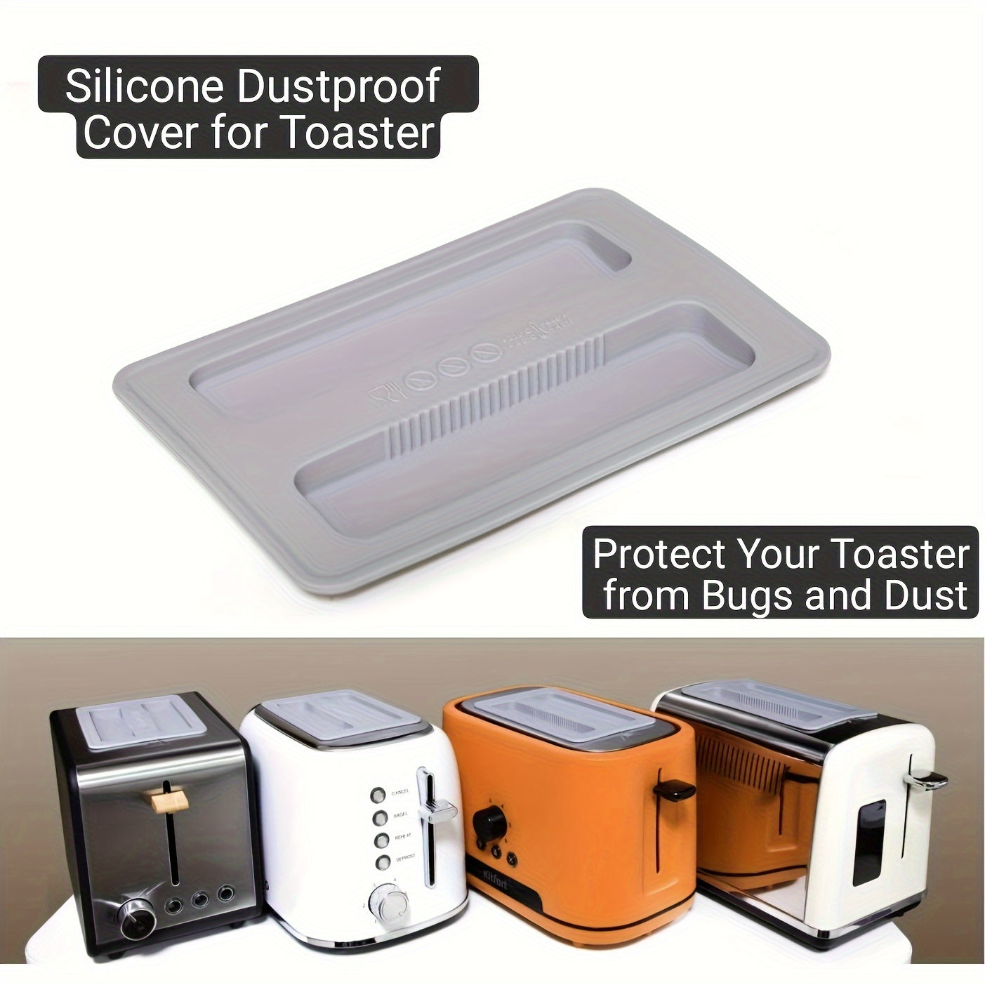 Two-Pack Silicone Appliance Dust Cover for Home Appliances