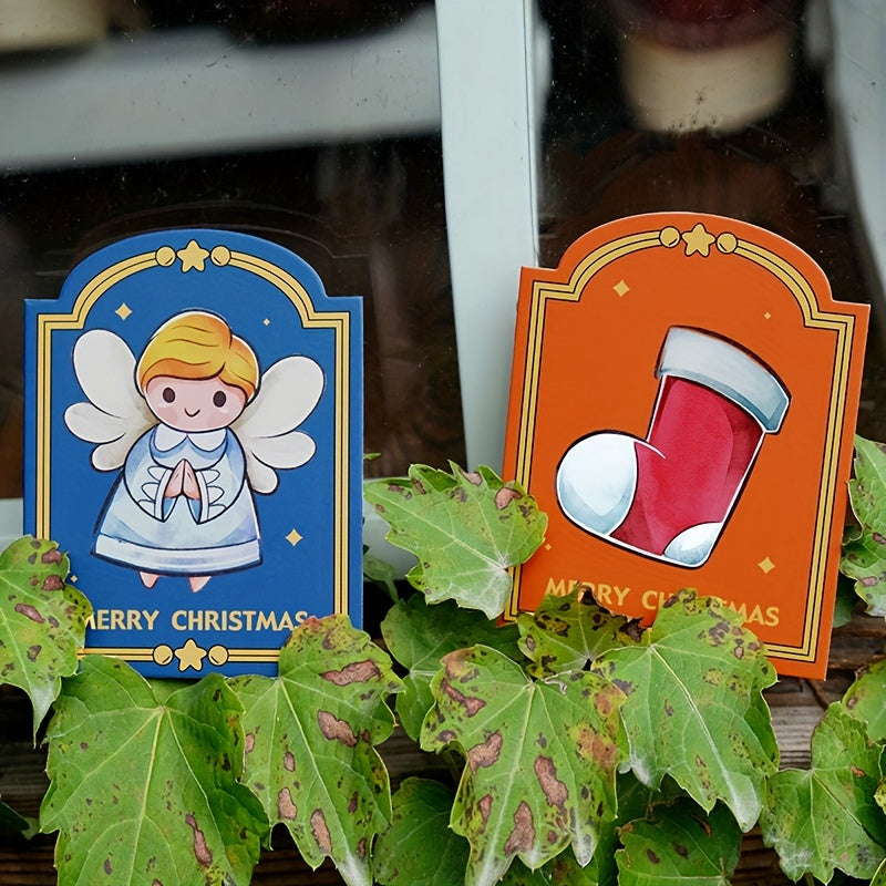 6 ta bayram salomlashuv kartalari to'plami, jumladan, Rojdestvo, Halloween, Thanksgiving va minnatdorchilik kartalari tantanalari uchun